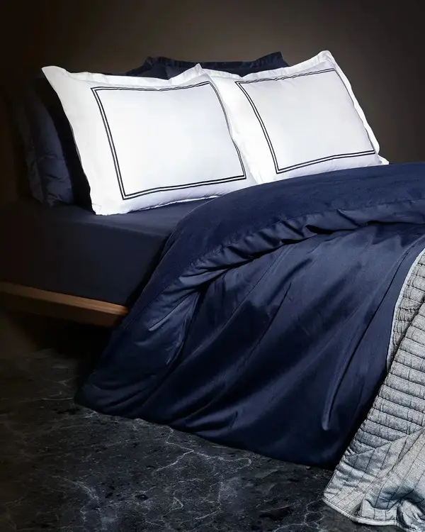 Jacinthe King Size Duvet Cover Set - Embroidered - Satin