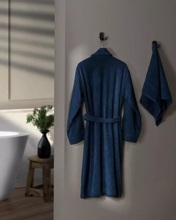 Avril Shawl Collar Unisex Bathrobe Set