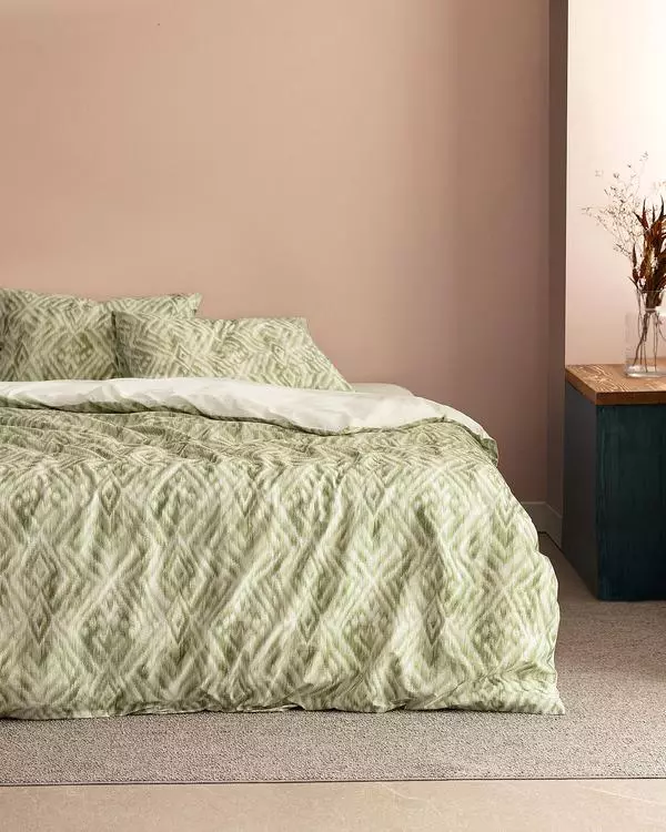 Darcia King Size Duvet Cover Set - Ranforce Patterned