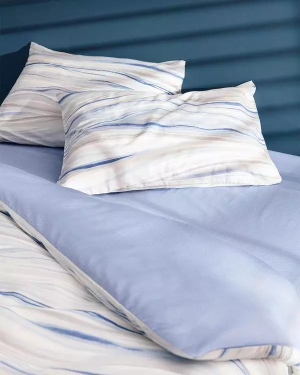 Marbre Family Size Bed Linen Set-Satin Patterned