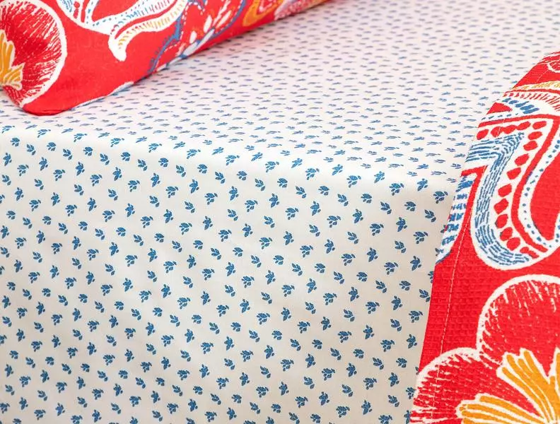 Kozet Patterned Single Size Coverlet Set