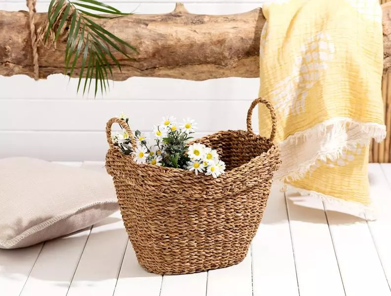 Delle Large Wicker Basket