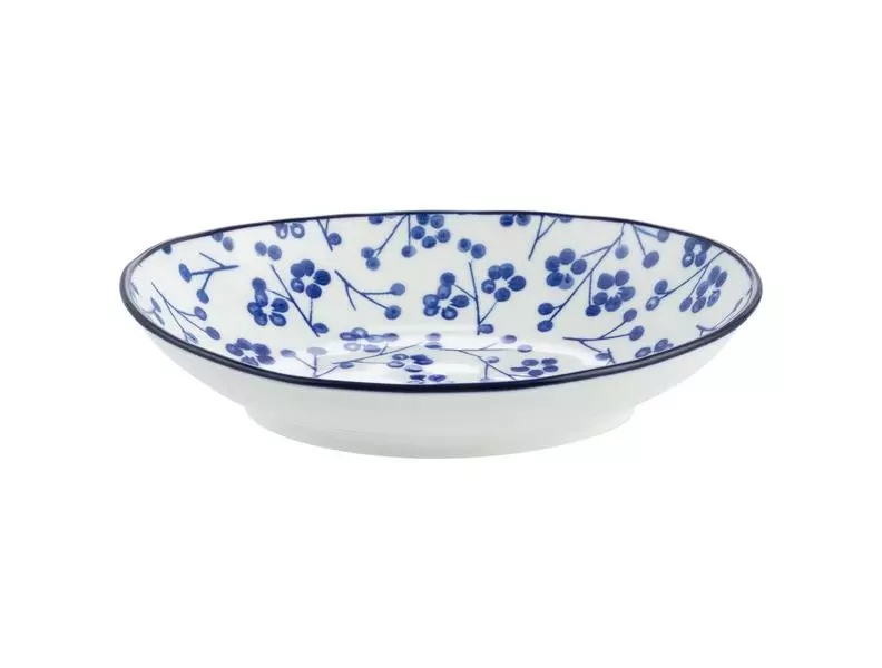 Reve Bleu Graine Oval Plate