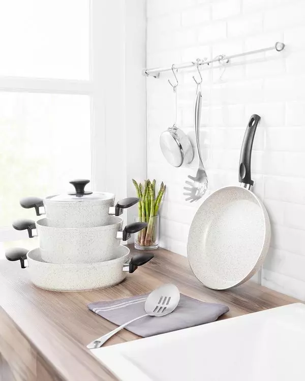 Gordes Granite Look Cookware Set 7 Pieces