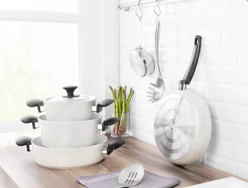 Gordes Granite Look Cookware Set 7 Pieces
