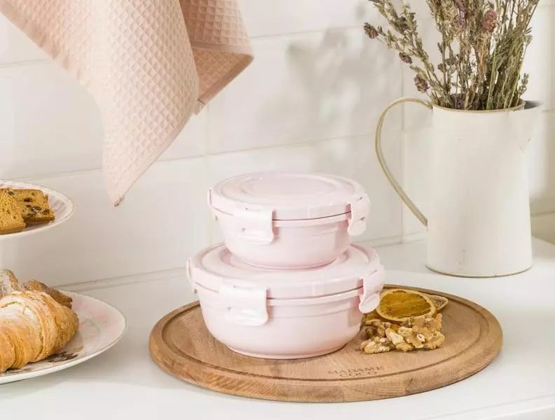 Round Storage Box 800-400Ml