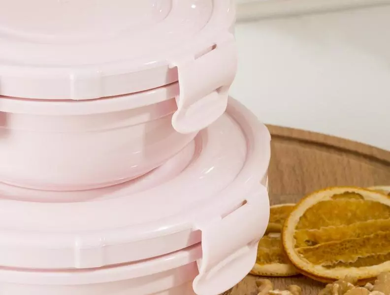 Round Storage Box 800-400Ml