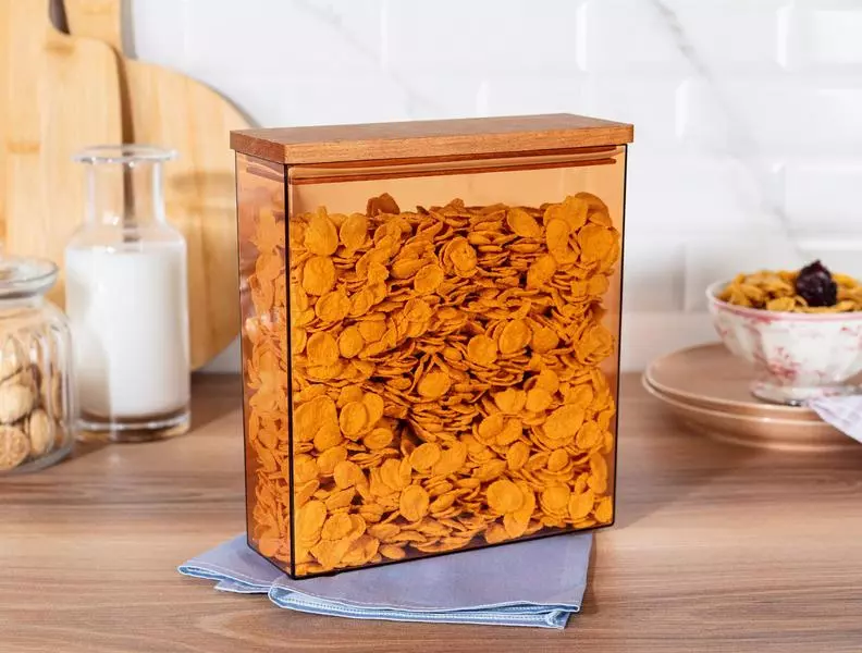Storage Box With Wooden Lid 3000ML