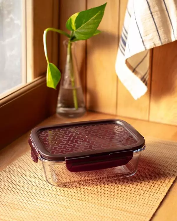 Modena Rectangle Borosilicate Glass Storage Container With Lid