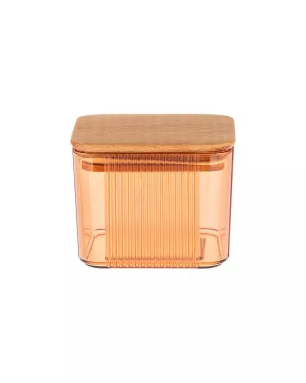 Storage Box With Wooden Lid 500Ml