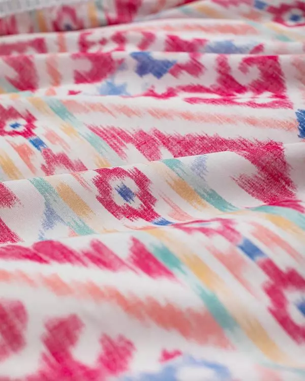 Aron King Size Duvet Cover Set - Ranforce Patterned