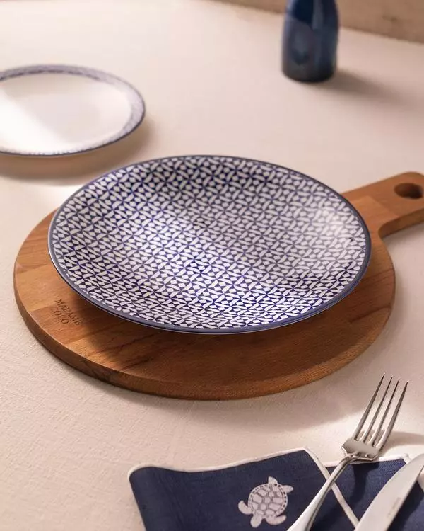 Rêve Bleu Pissenlit Service Plate 25 Cm