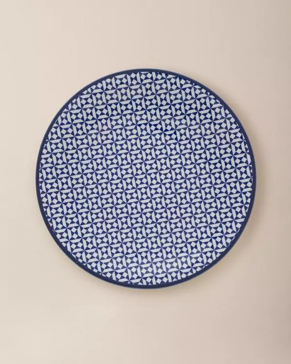 Rêve Bleu Pissenlit Service Plate 25 Cm