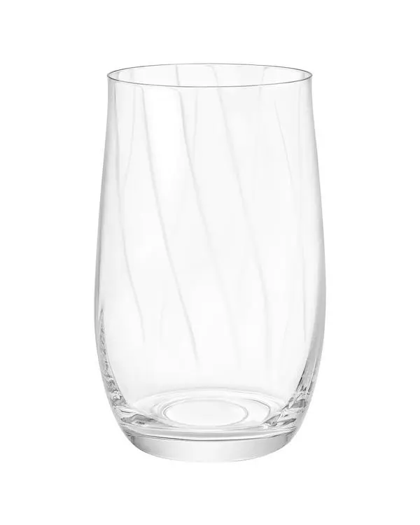 Lucinda 4-Piece Crystal Beverage Glass Set With Optics - 380Ml