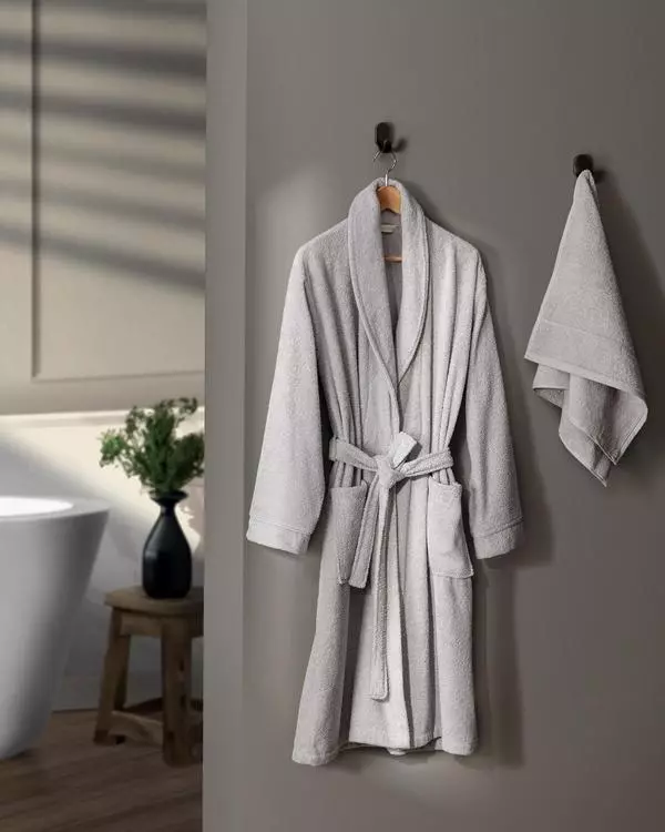 Avril Shawl Collar Unisex Bathrobe Set
