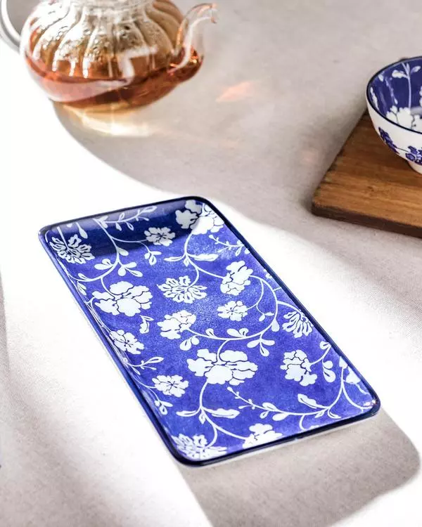 Reve Bleu Rennes Rectangular Plate