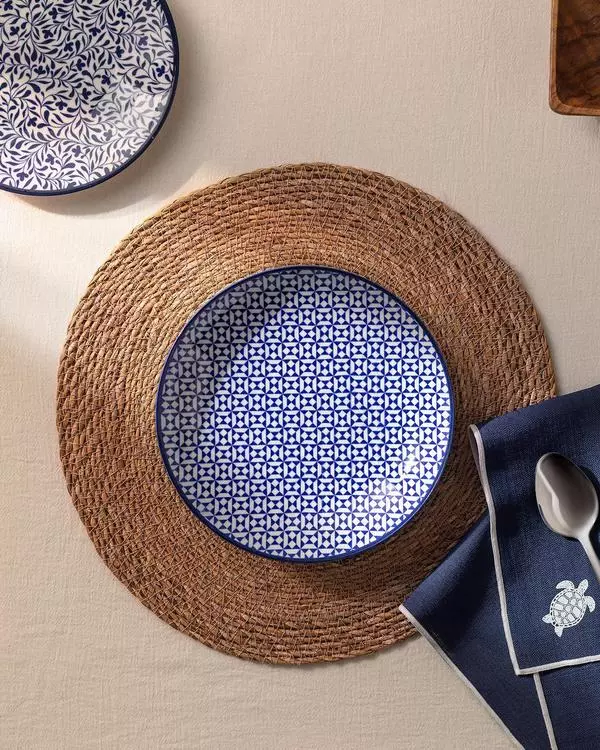Rêve Bleu Pissenlit Soup Plate 21 Cm