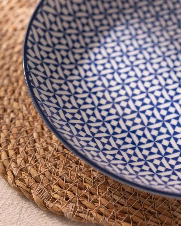 Rêve Bleu Pissenlit Soup Plate 21 Cm