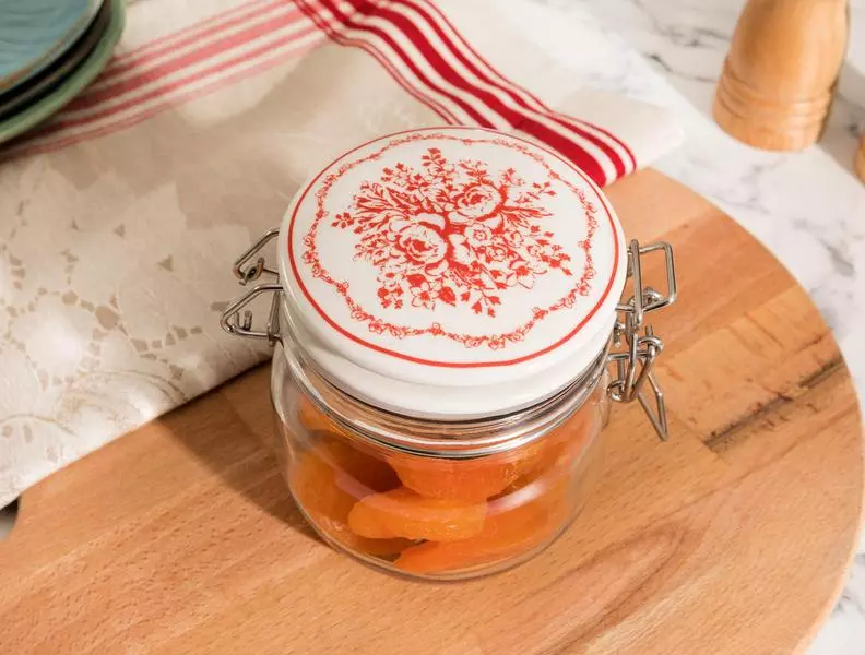 Roesia Round Glass Jar 460Ml