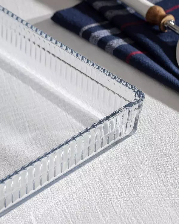 Armor Borosilicate Glass Rectangle Baking Tray With Optics - Small Size