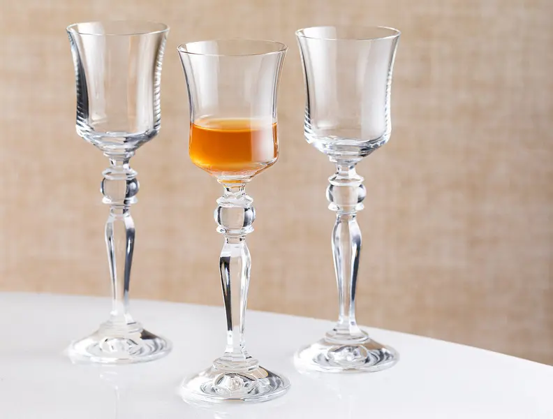 Grace Crystal 6-Piece Coffee Side Glasses Set