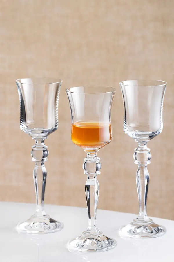 Grace 4-Piece Crystal Coffee Side Glass Set - 60Ml