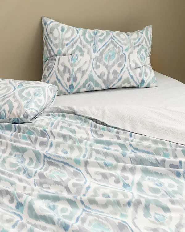 Norris Double Size  Fitted Duvet Cover Set - Ranforce Patter