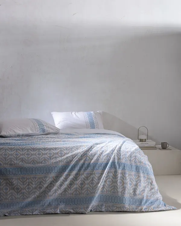 Abrial Double Size Duvet Cover Set - Ranforce Patterned