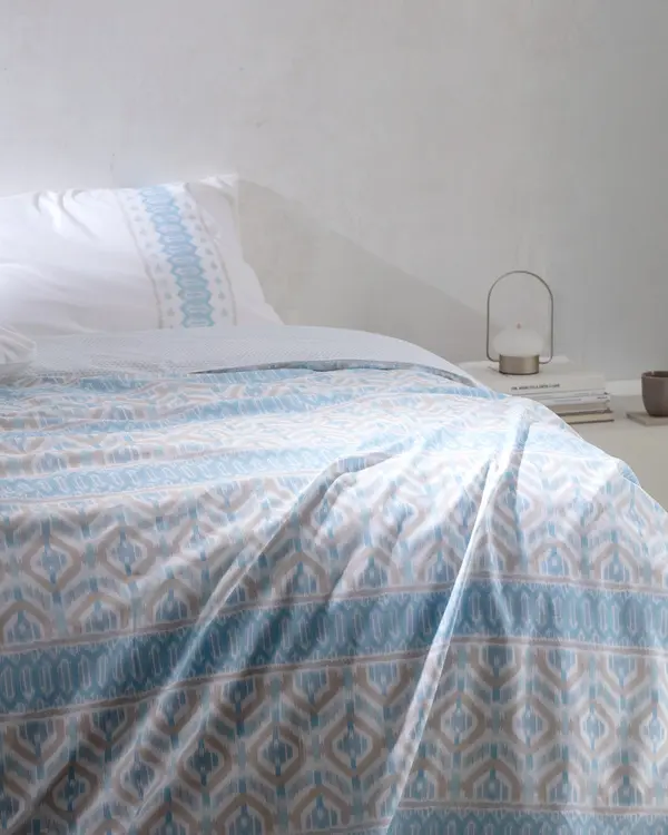 Abrial Double Size Duvet Cover Set - Ranforce Patterned