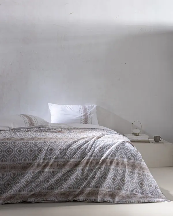 Abrial Double Size Duvet Cover Set - Ranforce Patterned