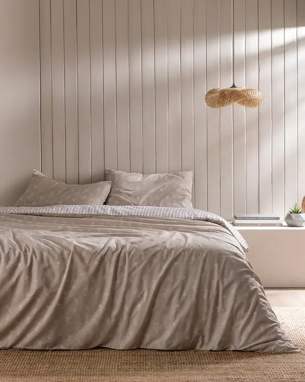 Rever Double Size Duvet Cover Set - Ranforce Patterned