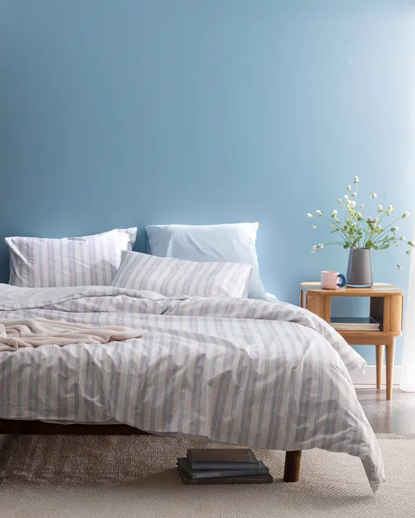 Avery King Size Duvet Cover Set - Ranforce Patterned