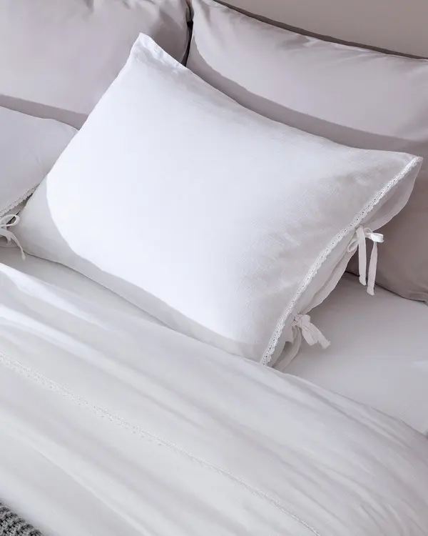 Tracey Super King Size Size Linen Look Washed Duvet Cover Set