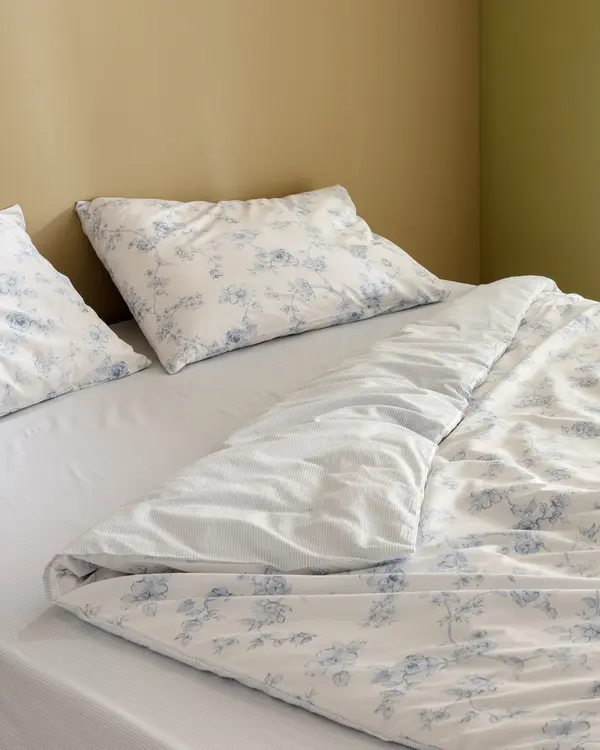 Tiny Single Size Fitted Duvet Cover Set - Ranforce Patterned