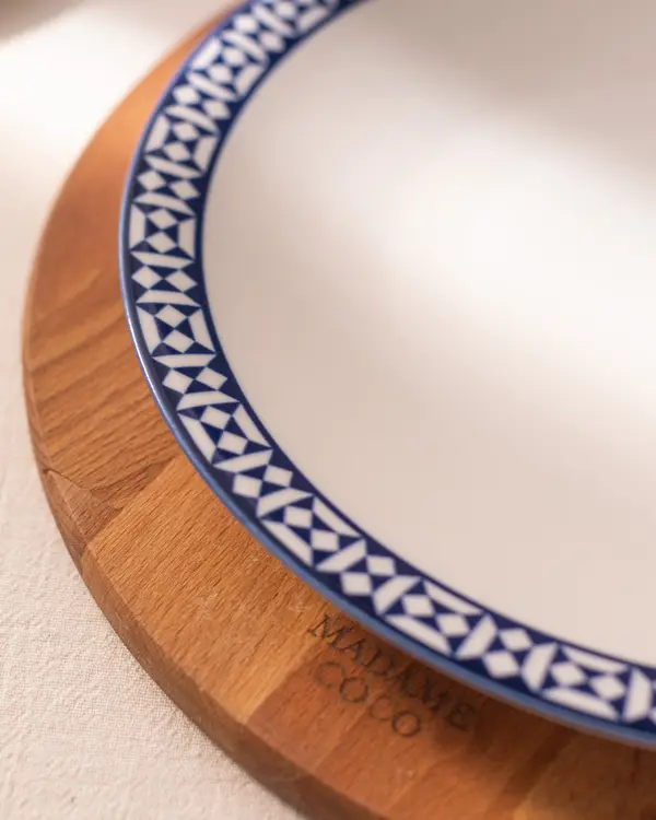 Rêve Bleu Commande Service Plate 25 Cm