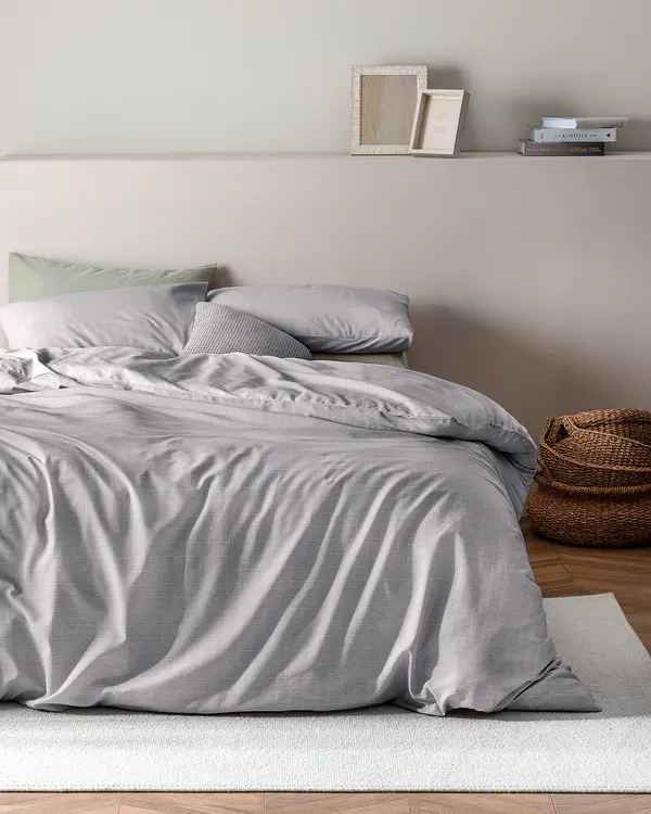 Odette King Size Duvet Cover Set - Ranforce Patterned