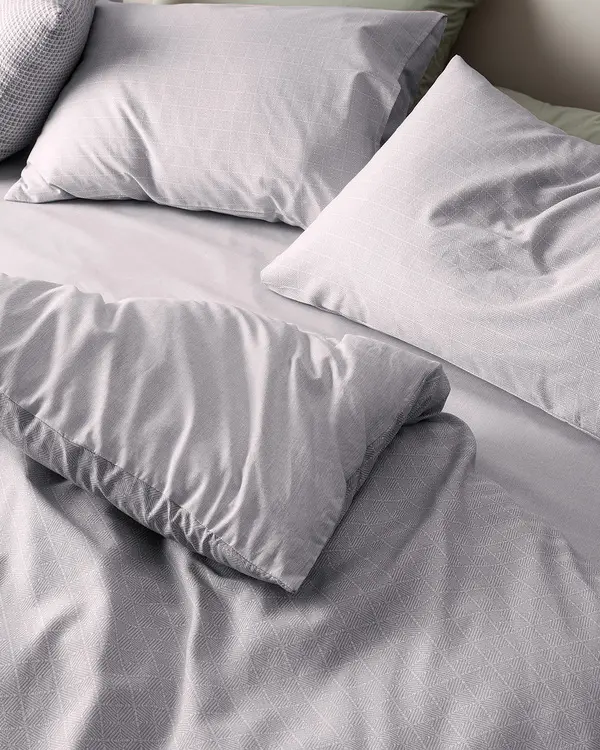 Odette King Size Duvet Cover Set - Ranforce Patterned