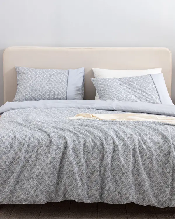 Clarice Single Size Duvet Cover Set - Coco Crep Patterned