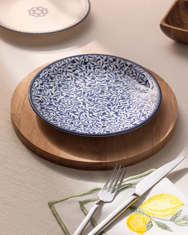 Rêve Bleu La Graine  Dessert Plate 19 Cm