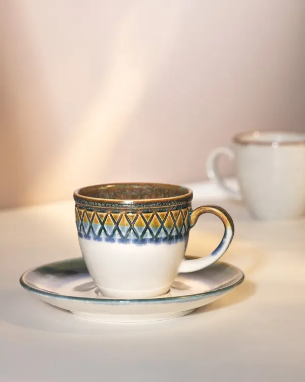 Antique  4-Piece Coffee Cup Set