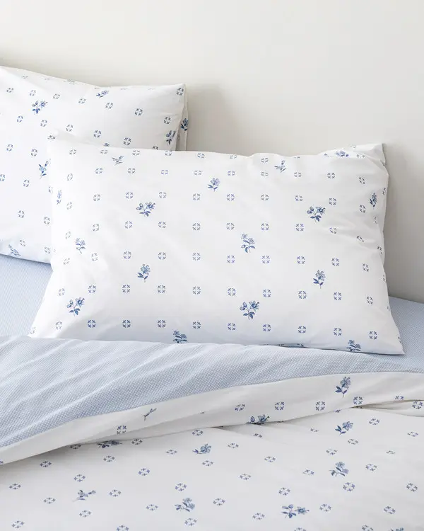 Dace Double Size Fitted Duvet Cover Set - Ranforce Patterned