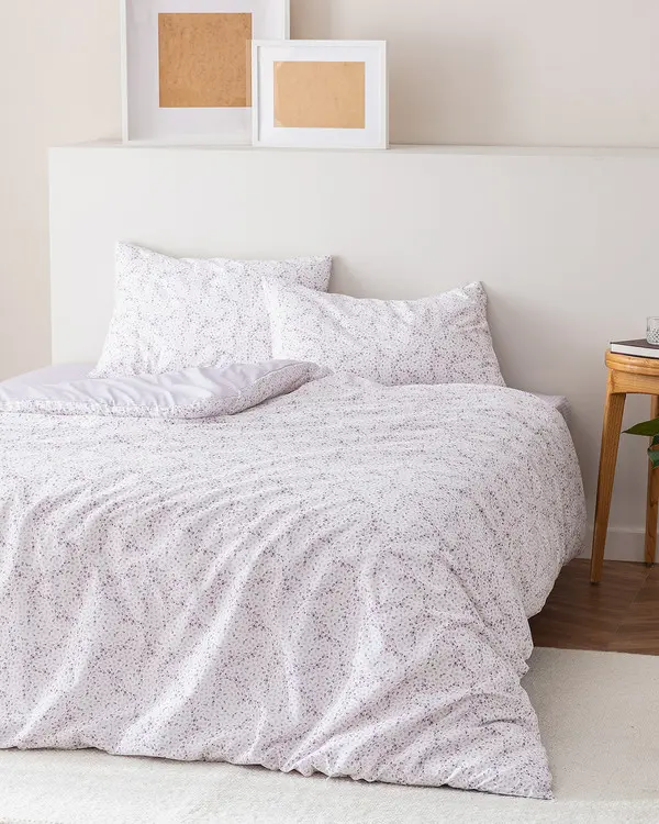 Octave King Size Fitted  Duvet Cover Set - Ranforce Patterne