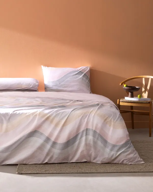 Suivre King Size Duvet Cover Set - Ranforce Patterned