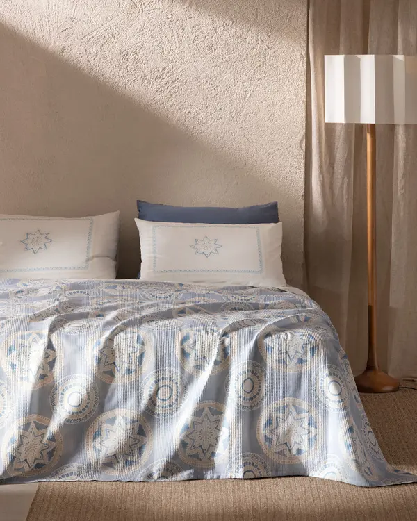 Orva Carded Printed Double Size Pique Set