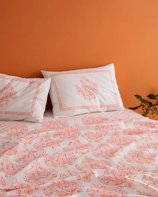 Theoni Carded Printed Double Size Pique Set