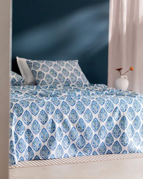 Searlas Ecocell Printed Double Size Pique Set