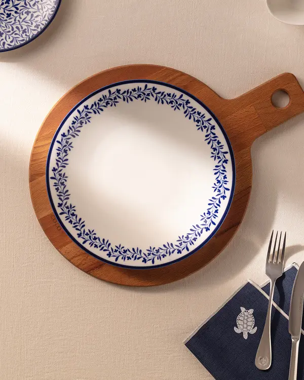 Rêve Bleu Couronne Service Plate 25 Cm