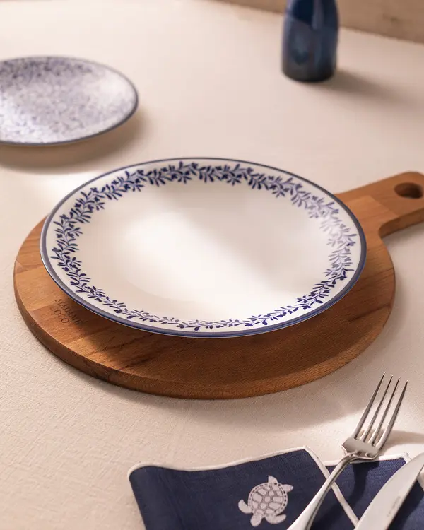 Rêve Bleu Couronne Service Plate 25 Cm