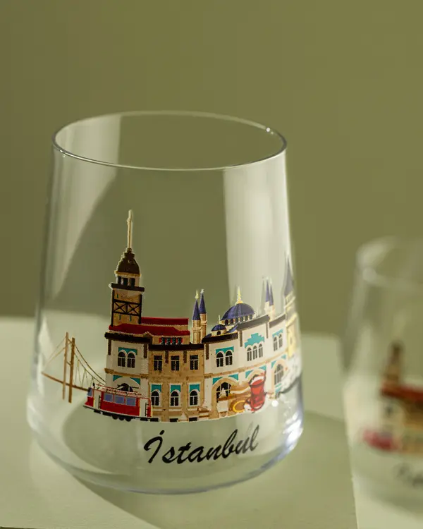 Istanbul City 2 Piece Water Glass Set