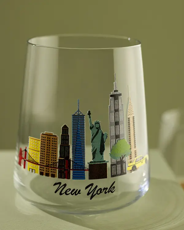New York City 2 Piece Water Glass Set